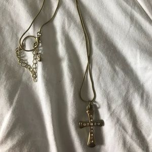 Gold cross necklace